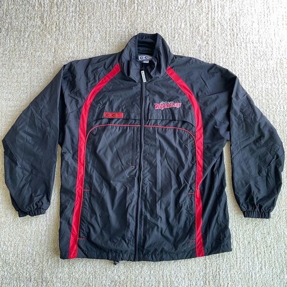 VTG CCM Las Vegas Wranglers ECHL Men’s L Old Stock Licensed Warm Up Jacket
